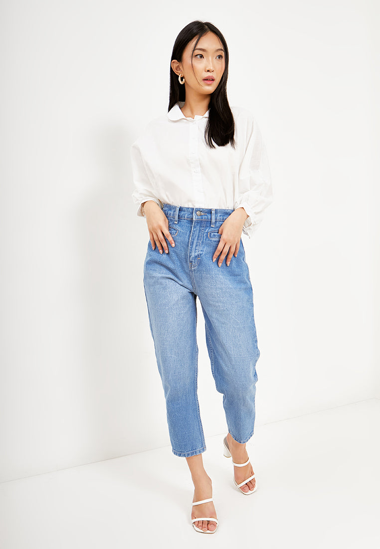 Offers ~ REIKO Mom Jeans Pants - BLUE