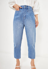 Offers ~ REIKO Mom Jeans Pants - BLUE