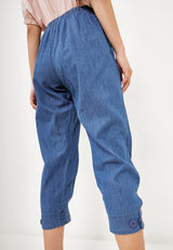 Offers ~ KASUMI Denim Long Pants - Blue