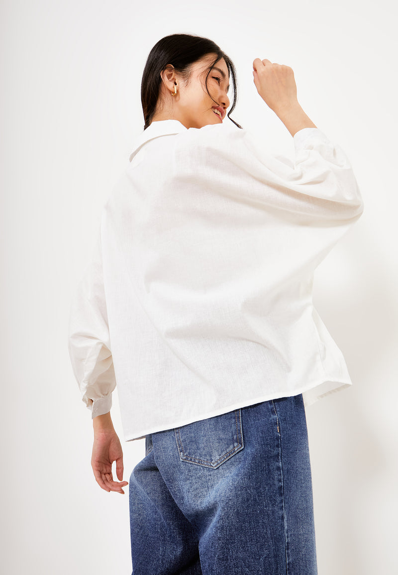 Best Price ~ KIBO Batwing Shirt - White
