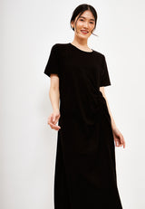 Best Price ~ INE Drawstring Tee Dress - Black