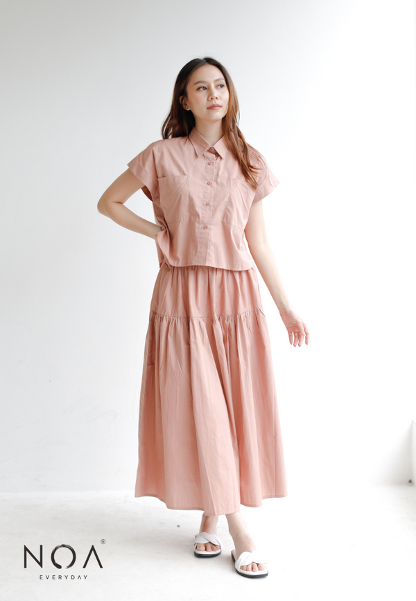 ERI Boxy Shirt - Dusty Pink