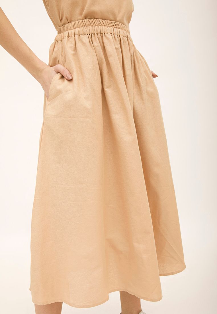 Best Price ~ KEIKO Basic Skirt - Cream